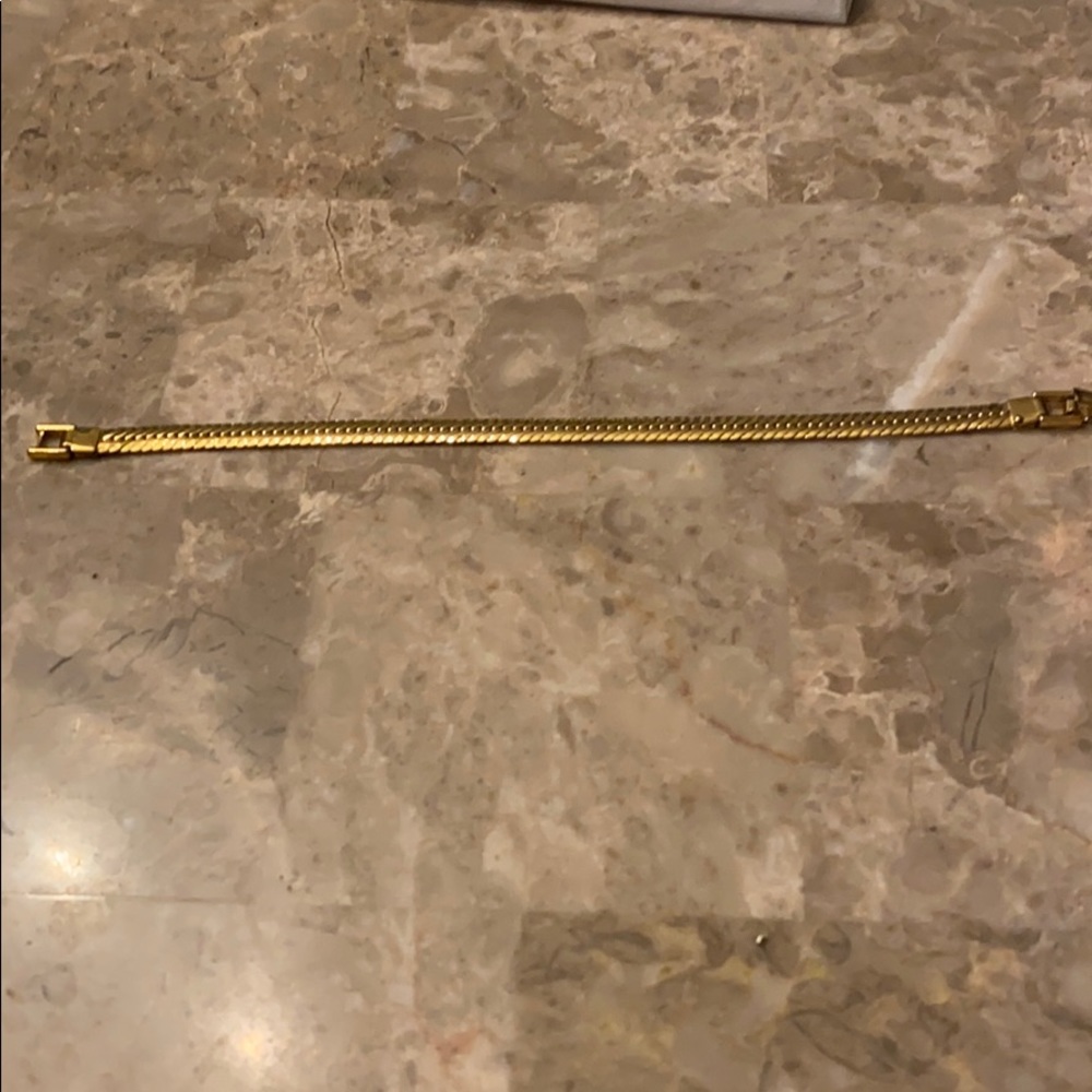 Napier Goldtone Flat Cobra Bracelet